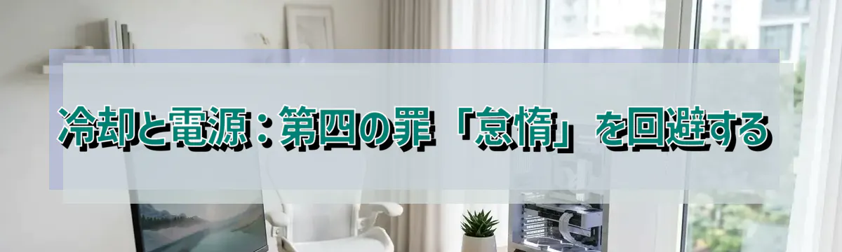 冷却と電源：第四の罪「怠惰」を回避する