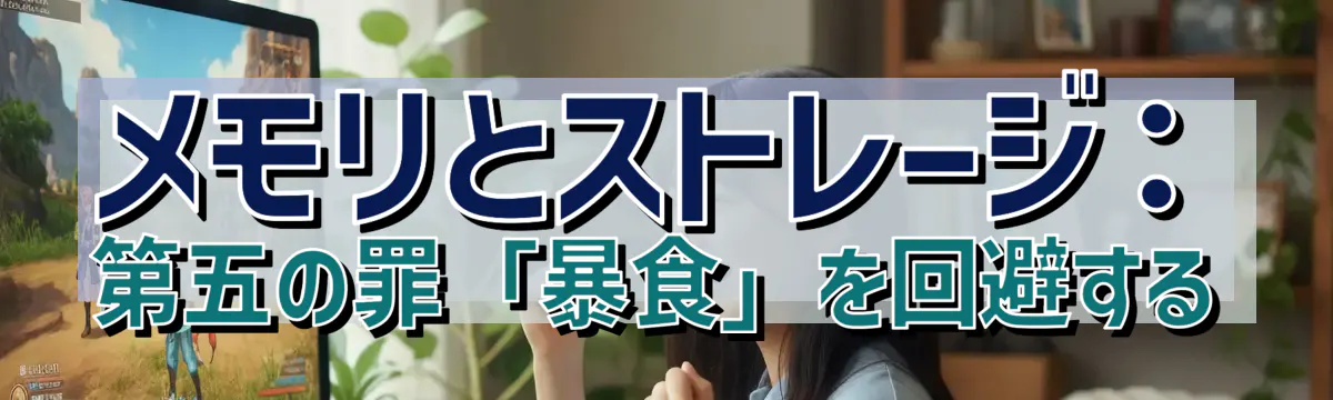 メモリとストレージ：第五の罪「暴食」を回避する