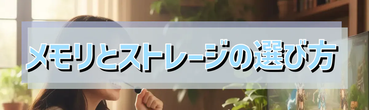 メモリとストレージの選び方